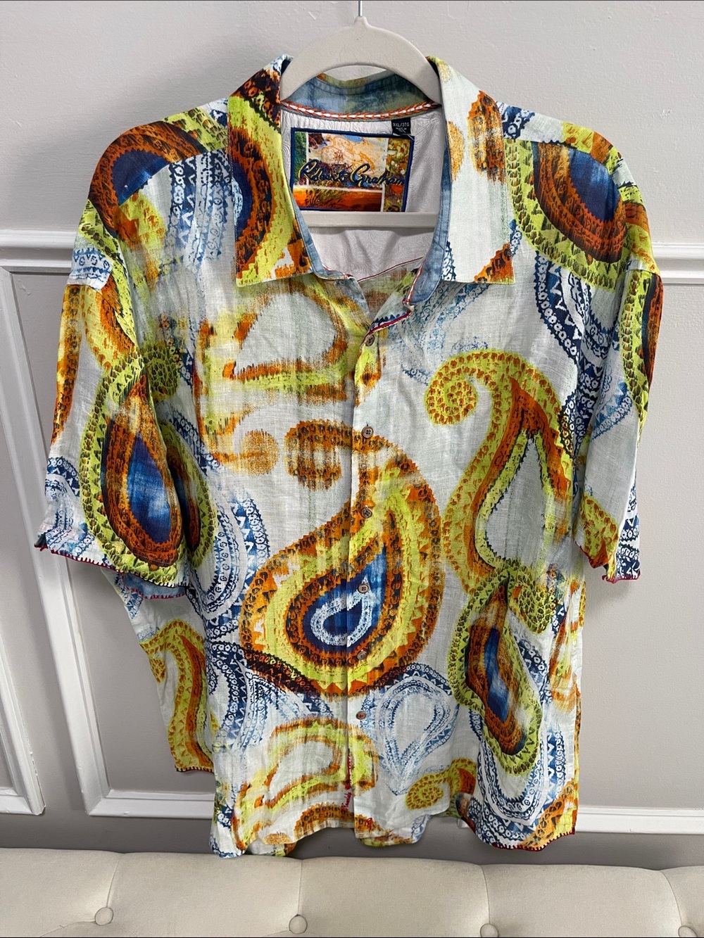 Robert Graham Paisley Linen Shirt - Picture 1 of 8